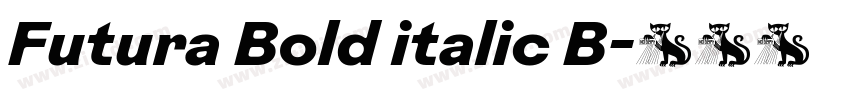 Futura Bold italic B字体转换 Futura Bold italic B字体转换